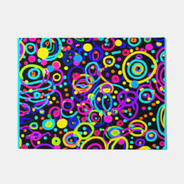 Tapete Vibrant Neon Pattern Art Design