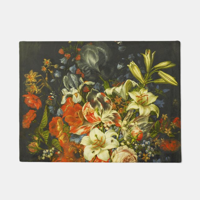 Tapete Vida Estática com Flores e Frutas (Frente)