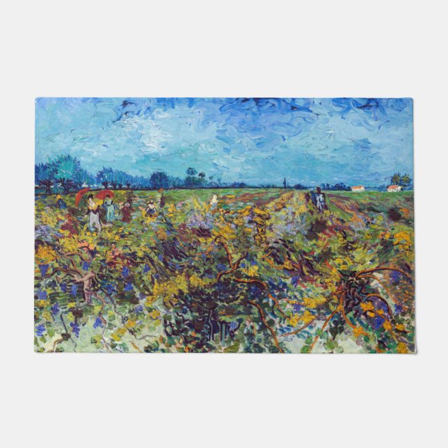 Tapete Vincent van Gogh - Green Vineyard (Frente)