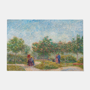 Tapete Vincent van Gogh - Jardim em Montmarte com Amantes