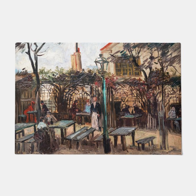 Tapete Vincent Van Gogh - La Guinguette em Montmartre (Frente)