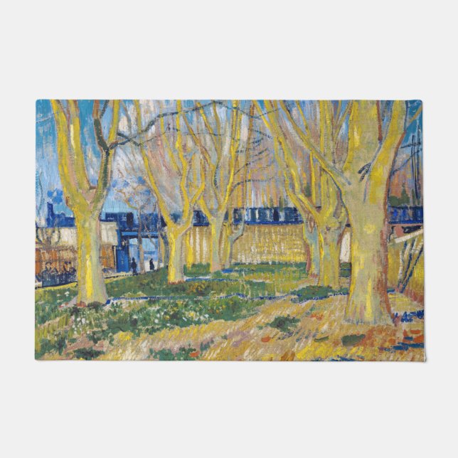 Tapete Vincent van Gogh - O Comboio Azul (Frente)