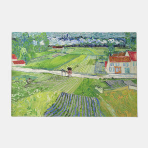 Tapete Vincent van Gogh - Paisagem com Carruagem e comboi
