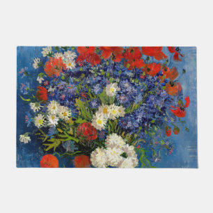 Tapete Vincent van Gogh - Vase com Cornflower e Poppies