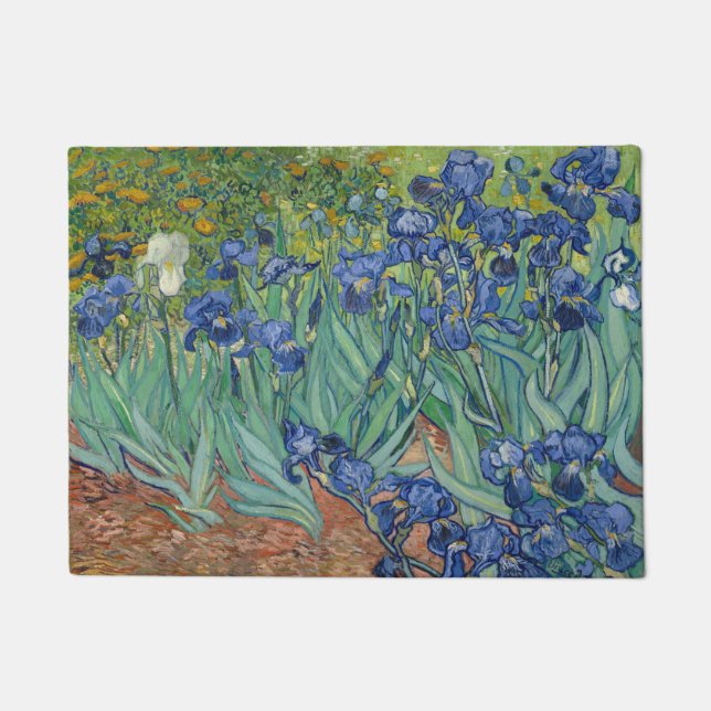 Tapete Vincent Van Gogh's Irises Door Mat (Frente)