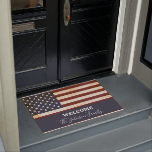 Tapete Vintage, bandeira Patriótica Americana