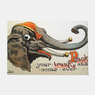 Tapete Vintage Circus Illustration Art Old Antique