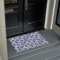 Vintage Floral | Azul branco e decoração de Cinzas