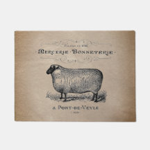 Vintage França Ovino Envelhecido Muslin Farmhouse