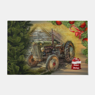 Tapete Vintage Green Trator Barn Natal