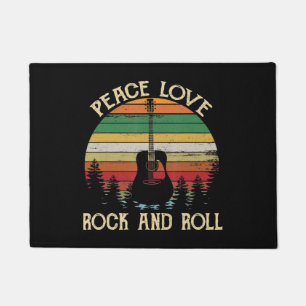 Tapete Vintage Hippie Van Flower Bus Peace Love