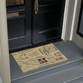 Tapete Vintage Música Nota Musical Monograma