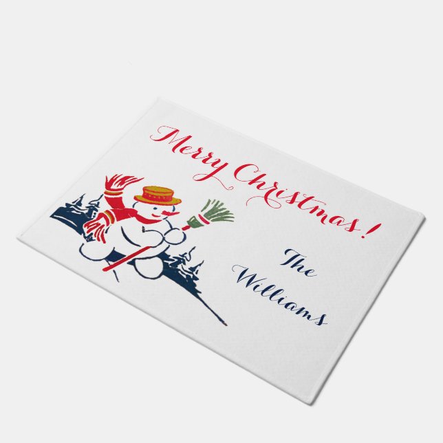 Tapete Vintage Snowman Doormat (Inclinado)