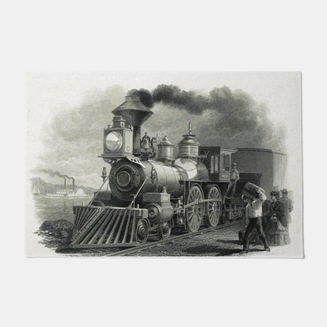 Tapete Vintage Steam Train (Frente)