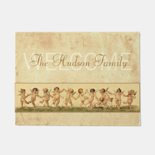 Tapete Vintage Sweet Feliz Dançando Cherubs Personalizado