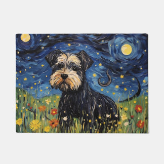 Tapete Vintage Van Gogh Pup - Watercolor Starry Night Rev