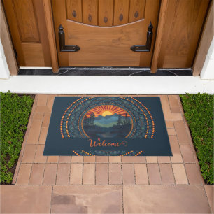Tapete Vintage Wilderness Personalizado Dot Sunset Mandal