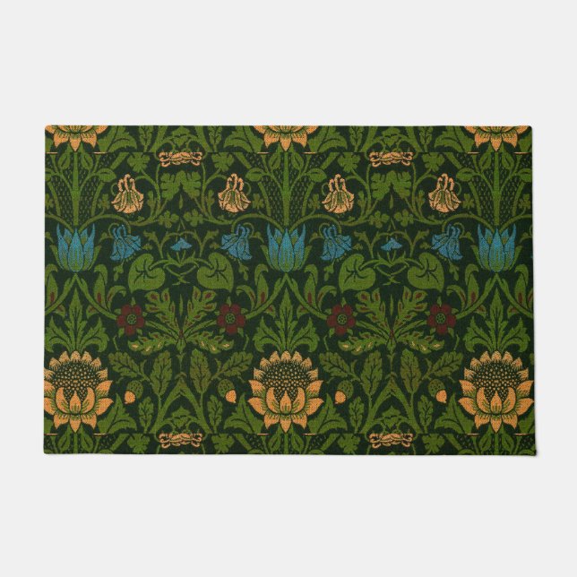 Tapete Vintage William Morris Violet e Columbine (Frente)