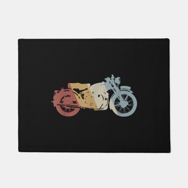 Tapete Vintagem do Estilo de Retro de Motocicleta (Frente)