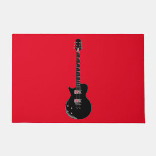 Tapete Violão Elétrico de Pop Negro Vermelho