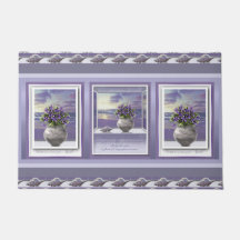 violetas em vidro luar