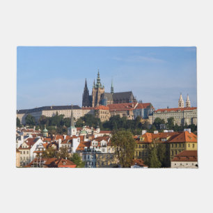 Tapete Vista da antiga cidade e do castelo de Praga, Rep