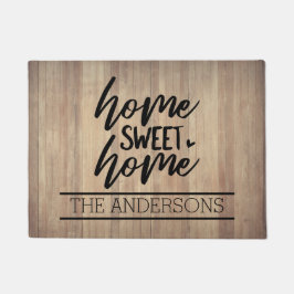 Tapete Vista de Madeira Marrom Personalizada | Home Sweet