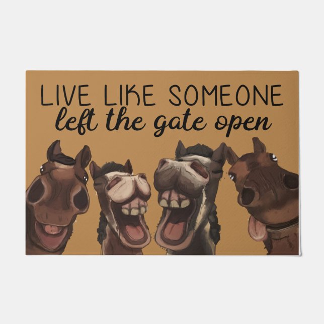 Tapete Viva Como Alguém Deixou O Portão Aberto. (Frente)