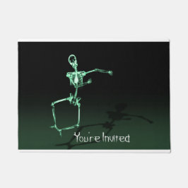 Tapete Você está convidado Skeleton Engraçado Mat