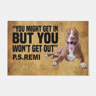 Tapete Você pode entrar, mas você não vai sair da porta