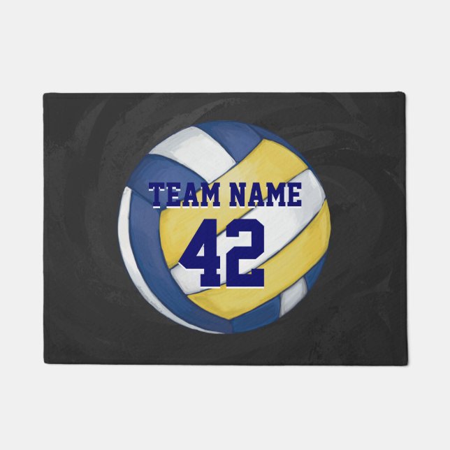 Tapete Voleibol Pintado com Nome e Número (Frente)