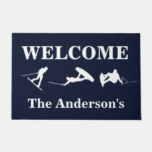 Tapete Wakeboarding personalizou o Doormat