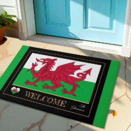 Tapete Wales Emblem, Welsh Flag mats Cymru /sport Welcome