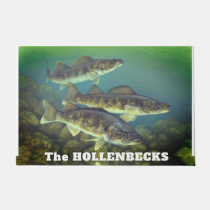 Tapete Walleye Pike Fish Pattern Doormat