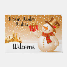 Tapete Warm Winter Deseja Snowman