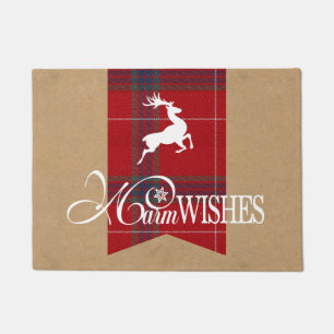 Tapete Warm Wish Kraft & Tartan Red ID589