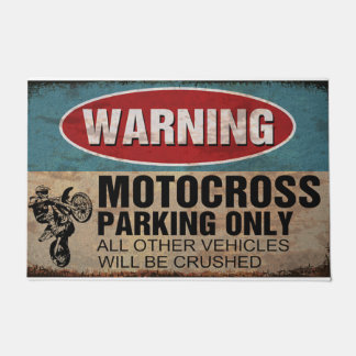 Tapete Warning Motorcross Parking Only