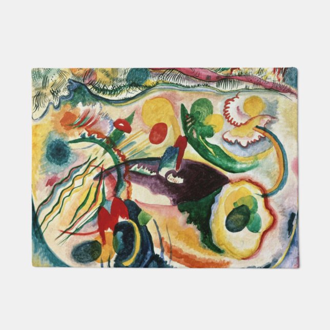 Tapete Wassily Kandinsk - O tema do último julgamento (Frente)