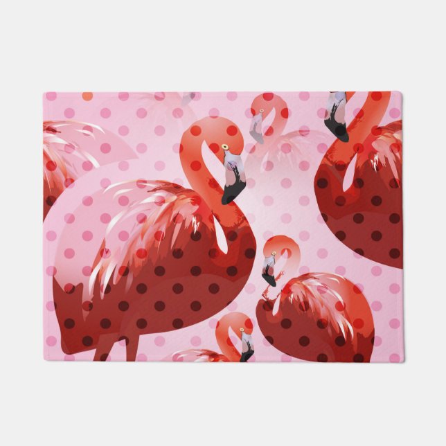 Tapete Watercolor Flamingo Pattern (Frente)