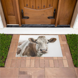 Tapete Watercolor Hereford Cow Portrait