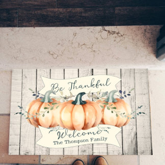 Tapete Watercolor Rustic Pumpkins Personalized