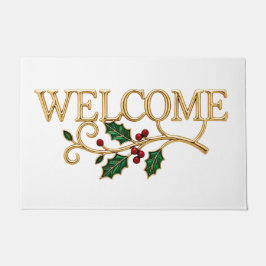 Tapete Welcome holly christmas guest