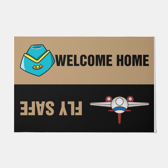 Tapete Welcome Home Fly Safe Doormat (Frente)