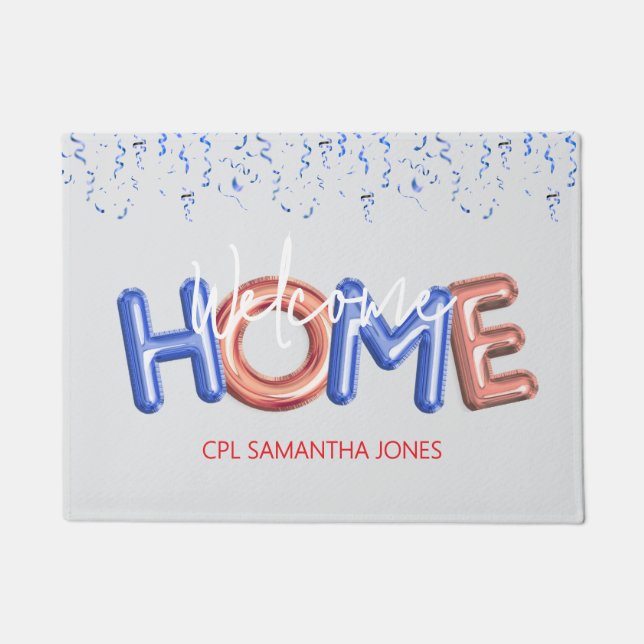 Tapete Welcome Home Patriotic Military Hero Party (Frente)