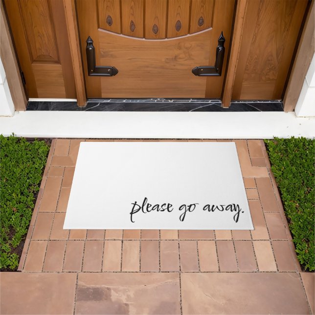 Tapete Welcome Mat - Please Go Away. (Ar livre)