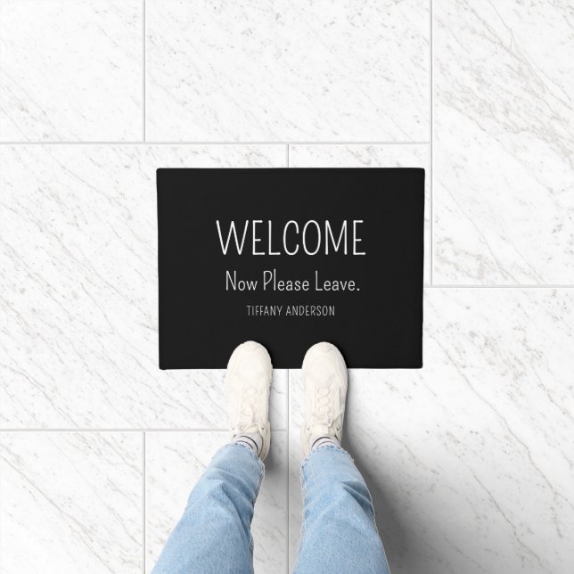 Tapete Welcome Now Please Leave Funny Introvert Custom (Interior)