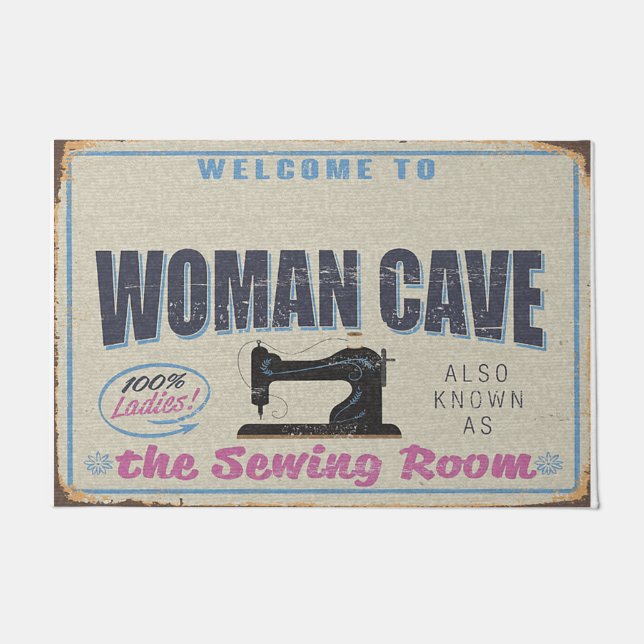 Tapete Welcome To My Woman Cave, Sewing Room (Frente)