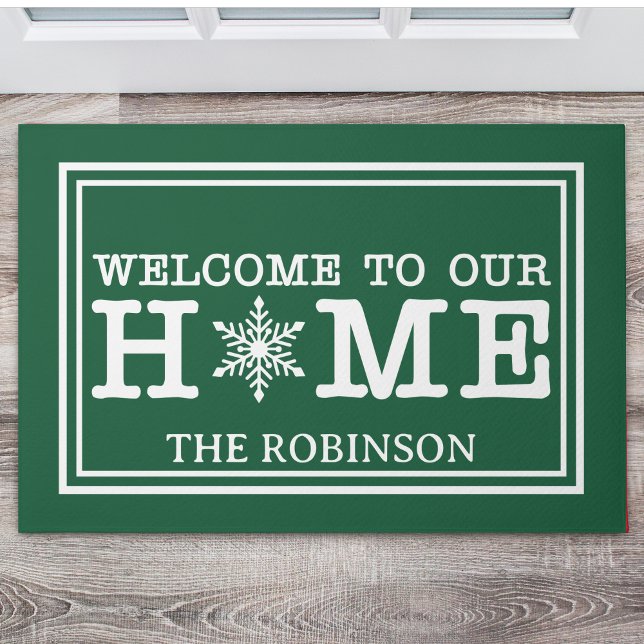 Tapete Welcome to Our Christmas Home (Criador carregado)