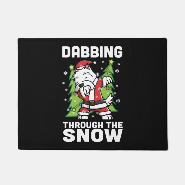 Tapete Westie Dabbing Natal (Frente)