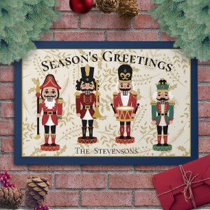 Tapete Whimsical Nutcracker Blue and Beige